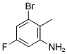 2-AMINO-6-BROMO-4-FLUOROTOLUENE Struktur