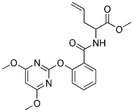 2-[2-[(4,6-DIMETHOXYPYRIMIDIN-2-YL)OXY]BENZAMIDO]PENT-4-ENOIC ACID, METHYL ESTER Struktur