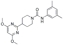 4-(4,6-DIMETHOXYPYRIMIDIN-2-YL)-N-(3,5-DIMETHYLPHENYL)PIPERIDINE-1-CARBOXAMIDE Struktur