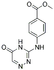 4-(5-OXO-4,5-DIHYDRO-[1,2,4]TRIAZIN-3-YLAMINO)-BENZOIC ACID METHYL ESTER Structure