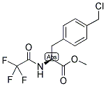 (S)-TFA-4-CHLOROMETHYLPHENYLALANINE METHYL ESTER Struktur