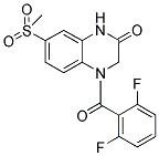 4-(2,6-DIFLUOROBENZOYL)-7-(METHYLSULFONYL)-3,4-DIHYDROQUINOXALIN-2(1H)-ONE Struktur