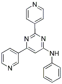 N-PHENYL-6-PYRIDIN-3-YL-2-PYRIDIN-4-YLPYRIMIDIN-4-AMINE Struktur