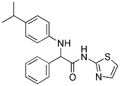 2-(4-ISOPROPYLANILINO)-2-PHENYL-N-(1,3-THIAZOL-2-YL)ACETAMIDE Struktur