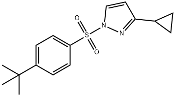 1-([4-(TERT-BUTYL)PHENYL]SULFONYL)-3-CYCLOPROPYL-1H-PYRAZOLE Struktur