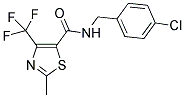 N-(4-CHLOROBENZYL)-2-METHYL-4-(TRIFLUOROMETHYL)THIAZOLE-5-CARBOXAMIDE Struktur