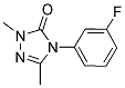 4-(3-FLUOROPHENYL)-2,5-DIMETHYL-2,4-DIHYDRO-3H-1,2,4-TRIAZOL-3-ONE Struktur