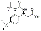 BOC-(S)-3-AMINO-3-(4-TRIFLUOROMETHYL-PHENYL)-PROPIONIC ACID Struktur