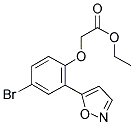 ETHYL 2-(4-BROMO-2-(ISOXAZOL-5-YL)PHENOXY)ACETATE Struktur