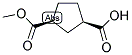(1S,3R)-METHYL HYDROGEN CIS-1,3-CYCLOPENTANEDICARBOXYLATE Struktur
