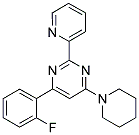 4-(2-FLUOROPHENYL)-6-PIPERIDIN-1-YL-2-PYRIDIN-2-YLPYRIMIDINE Struktur