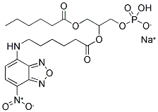 1-CAPROYL-2-[6-[(7-NITRO-2-,1,3-BENZOXADIAZOL-4-YL) AMINO]CAPROYL]-SN-GLYCEROL-3-PHOSPHO-RAC-(1-GLYCEROL) SODIUM SALT Struktur