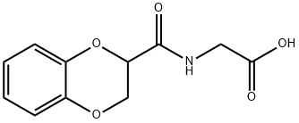 [(2,3-DIHYDRO-BENZO[1,4]DIOXINE-2-CARBONYL)-AMINO]-ACETIC ACID Struktur