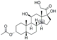 5-BETA-PREGNAN-3-ALPHA, 11-BETA, 17,21-TETROL-20-ONE 3-ACETATE Struktur