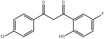 1-(4-CHLOROPHENYL)-3-(5-FLUORO-2-HYDROXYPHENYL)PROPANE-1,3-DIONE Struktur