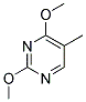 2,4-DIMETHOXY-5-METHYLPYRIMIDINE Struktur