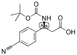 BOC-(S)-3-AMINO-3-(4-CYANO-PHENYL)-PROPIONIC ACID Struktur