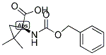 (R)-CBZ-1-AMINO-2,2-DIMETHYLCYCLOPROPANECARBOXYLIC ACID Struktur