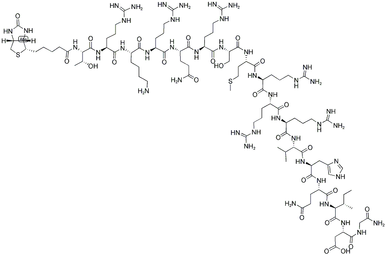 BIOTIN-TRKRQRSMRRRVHQING Struktur