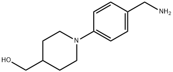 (1-[4-(AMINOMETHYL)PHENYL]-4-PIPERIDINYL)METHANOL Struktur