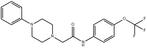 2-(4-PHENYLPIPERAZINO)-N-[4-(TRIFLUOROMETHOXY)PHENYL]ACETAMIDE Struktur