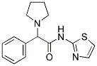 2-PHENYL-2-(1-PYRROLIDINYL)-N-(1,3-THIAZOL-2-YL)ACETAMIDE Struktur