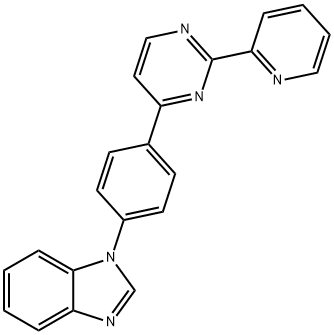 1-(4-[2-(2-PYRIDINYL)-4-PYRIMIDINYL]PHENYL)-1H-1,3-BENZIMIDAZOLE Struktur