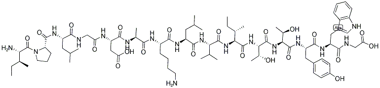 H-ILE-PRO-LEU-GLY-ASP-ALA-LYS-LEU-VAL-ILE-THR-THR-TYR-TRP-GLY-OH Struktur