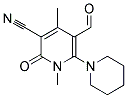 3'-FORMYL-1',4'-DIMETHYL-6'-OXO-3,4,5,6,1',6'-HEXAHYDRO-2H-[1,2']BIPYRIDINYL-5'-CARBONITRILE Struktur