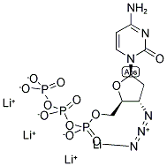 3'-AZIDO-2',3'-DIDEOXYCYTIDINE-5'-TRIPHOSPHATE LITHIUM SALT Struktur