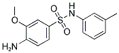 4-AMINO-3-METHOXY-N-(3-METHYLPHENYL)BENZENESULFONAMIDE Struktur