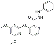 3-[(4,6-DIMETHOXYPYRIMIDIN-2-YL)OXY]PYRIDINE-2-CARBOXYLIC ACID, 2-PHENYLHYDRAZIDE Struktur