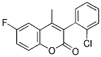 3-(2-CHLOROPHENYL)-6-FLUORO-4-METHYLCOUMARIN Struktur