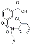 3-[ALLYL-(2-CHLORO-PHENYL)-SULFAMOYL]-BENZOIC ACID Struktur