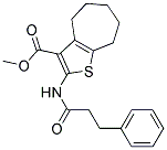 METHYL 2-[(3-PHENYLPROPANOYL)AMINO]-5,6,7,8-TETRAHYDRO-4H-CYCLOHEPTA[B]THIOPHENE-3-CARBOXYLATE Struktur