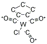 CYCLOPENTADIENYLTUNGSTEN TRICARBONYL CHLORIDE Struktur