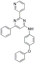 (4-PHENOXY-PHENYL)-(6-PHENYL-2-PYRIDIN-3-YL-PYRIMIDIN-4-YL)-AMINE Struktur