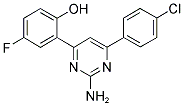 2-(2-AMINO-6-(4-CHLOROPHENYL)PYRIMIDIN-4-YL)-4-FLUOROPHENOL Structure