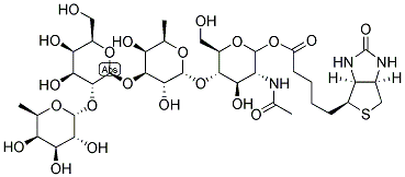 BIOTIN-LEWISB BLOOD GROUP TETRASACCHARIDE Struktur