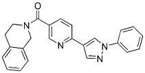 2-([6-(1-PHENYL-1H-PYRAZOL-4-YL)PYRIDIN-3-YL]CARBONYL)-1,2,3,4-TETRAHYDROISOQUINOLINE Struktur