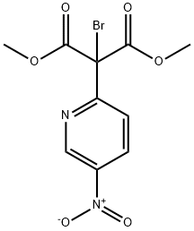 DIMETHYL 2-BROMO-2-(5-NITRO-2-PYRIDINYL)MALONATE Struktur