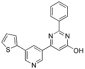 2-PHENYL-6-(5-THIEN-2-YLPYRIDIN-3-YL)PYRIMIDIN-4-OL Struktur