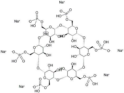 ALPHA-CYCLODEXTRIN PHOSPHATE SODIUM SALT Struktur