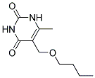 5-(BUTOXYMETHYL)-6-METHYLPYRIMIDINE-2,4(1H,3H)-DIONE Struktur