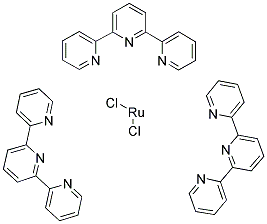 TRIS(2,2',2''-TERPYRIDINE) RUTHENIUM (II) CHLORIDE Struktur