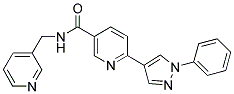 6-(1-PHENYL-1H-PYRAZOL-4-YL)-N-(PYRIDIN-3-YLMETHYL)NICOTINAMIDE Struktur