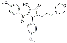 3-HYDROXY-4-(4-METHOXYBENZOYL)-5-(4-METHOXYPHENYL)-1-(3-MORPHOLINOPROPYL)-1H-PYRROL-2(5H)-ONE Struktur