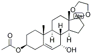 5-ANDROSTEN-3-BETA, 7-ALPHA-DIOL-17-ONE-ACETATE ETHYLENEKETAL Struktur