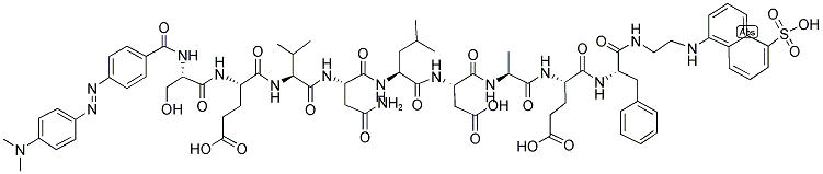 DABCYL-(ASN670,LEU671)-AMYLOID BETA/A4 PROTEIN PRECURSOR770 (667-675)-EDANS Struktur