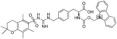 FMOC-L-PHE[4-CH2-(GUANIDINO-(PMC))] Struktur